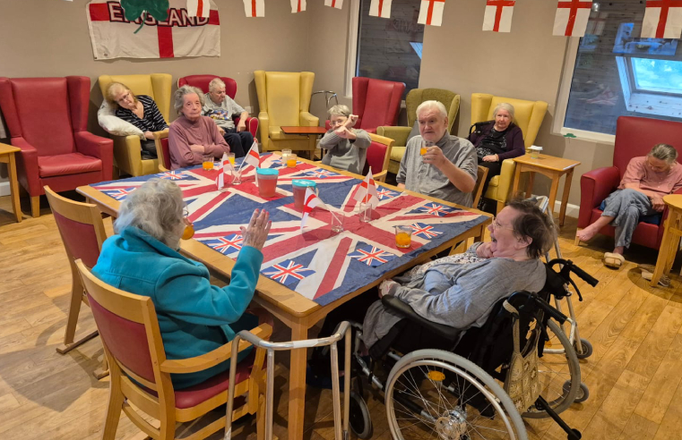 RESIDENTS GET READY TO CHEER ON ENGLAND TONIGHT
