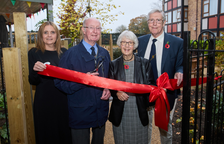 Left toBelong Macclesfield general manager Cheryl Davies with friends of Beryl, Ron Oldham and Anthea and Ken Lee.