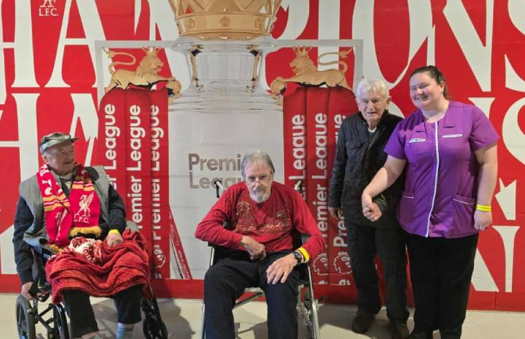 Chester care home residfents enjoy trip to Anfield  Chester care home residfents enjoy trip to Anfield